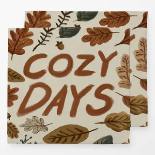 Servietten Cozy Days Blätter