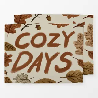 Tischset Cozy Days Blätter