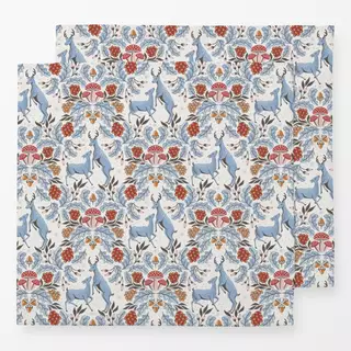 Servietten Herbstwald Hirsch