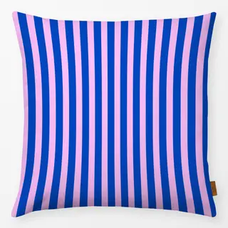 Kissen Birthday Stripes Pink Blue