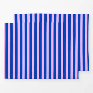 Tischset Birthday Stripes Pink Blue