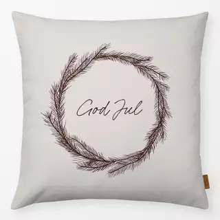 Kissen Rød God Jul Krans