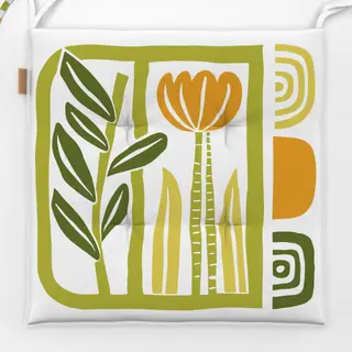 Sitzkissen Minimalist  Retro Tulip