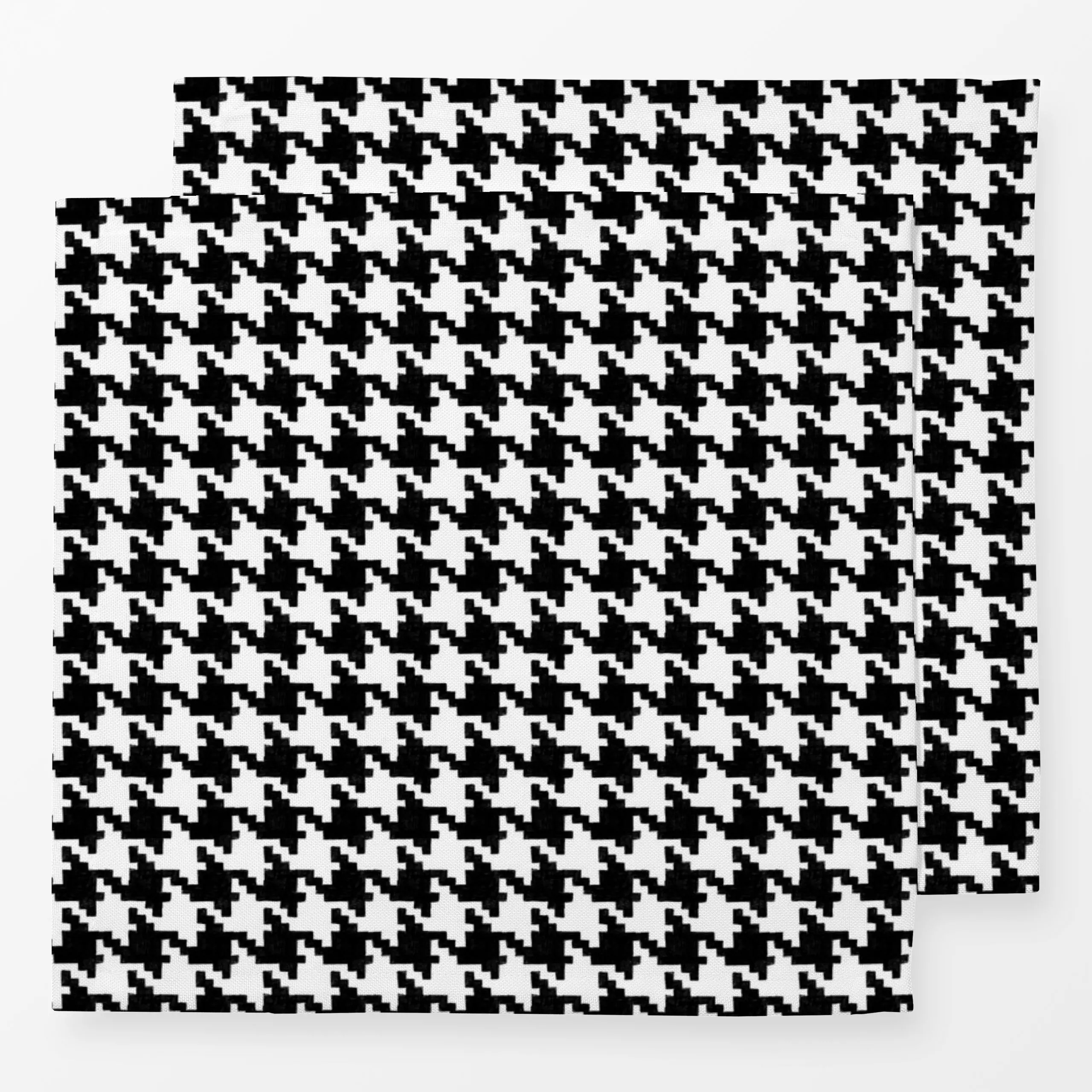 Servietten Hahnentritt - Symbole & Muster - von „Sophie Augustin Illustration"; Muster, klassisch, Schwarzweiss, klassiker, ...