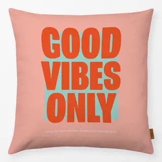 Kissen Good Vibes Only Rosa