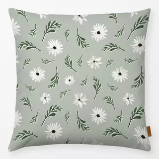 Kissen Watercolor Florals Green