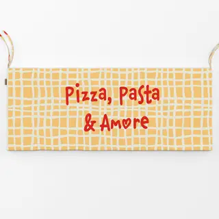 Bankauflage Pizza-Pasta-et-Amore-gelb