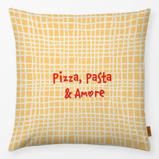 Kissen Pizza-Pasta-et-Amore-gelb