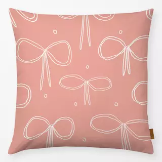 Kissen Schleifenmuster rosa