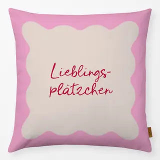 Kissen Lieblingsplätzchen rosa
