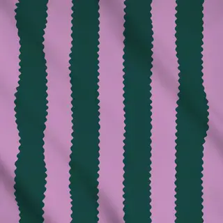 Meterware Wellenstreifen grün flieder