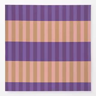 Tischdecke Lila Braun Streifen Horizont