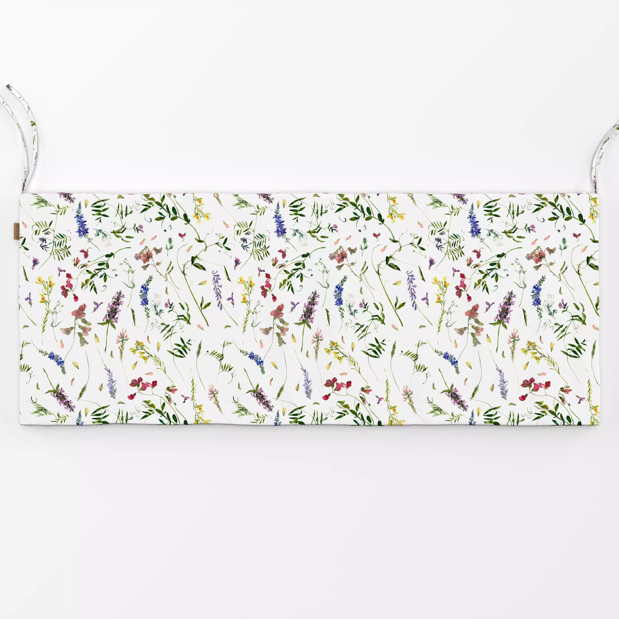 Bankauflage Skandinavische Wildblumenwiese - Blumen & Florales, Sommer - von „Uta Naumann"; Muster, Wasserfarben, minimal, s...