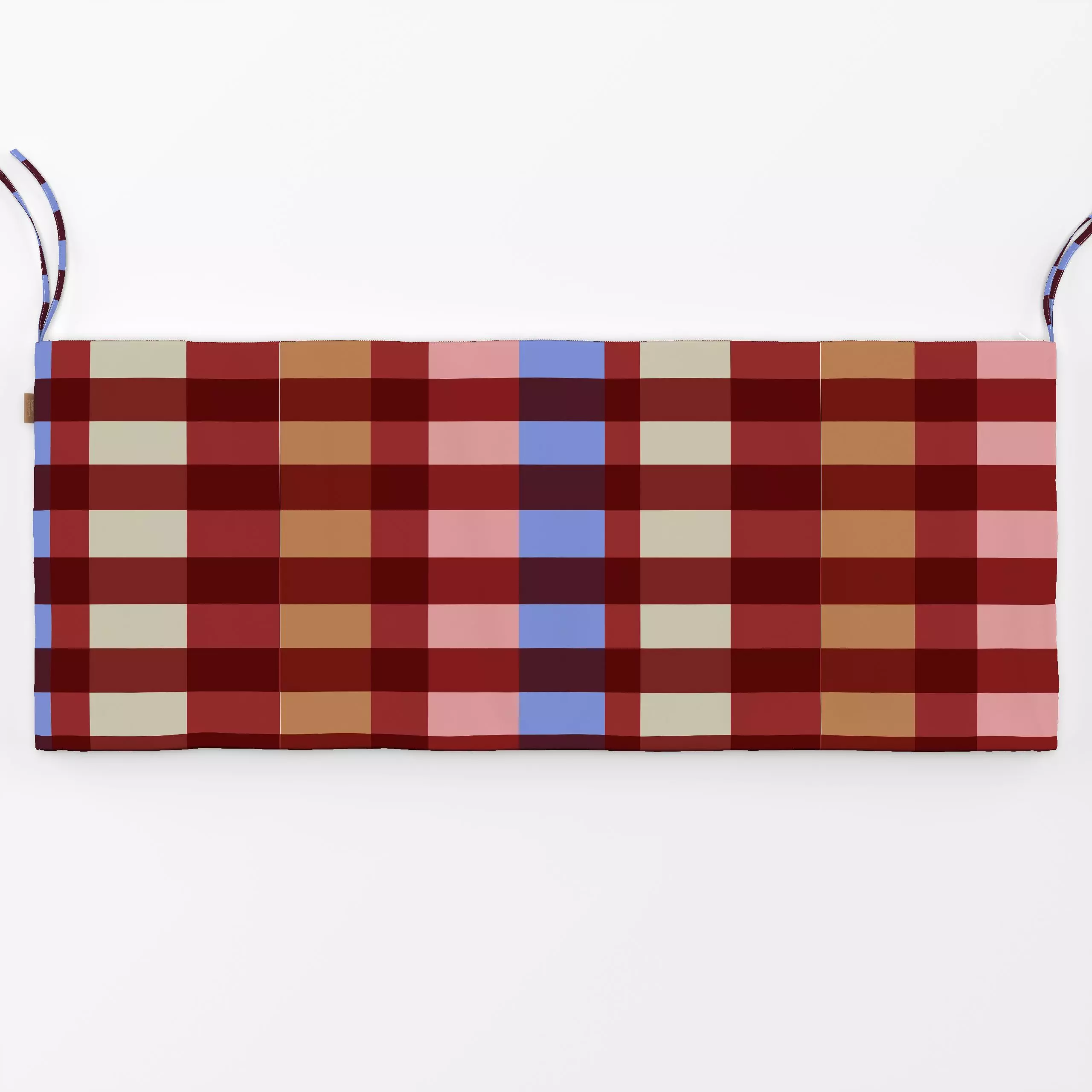 Bankauflage StripesNo11 - Symbole & Muster - von „Studio ROSAGRAU"; rosa, Retro, rot, Karos, kariert, StudioROSAGRAU, colour...