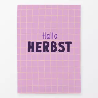 Geschirrtuch Herbstliebe Hallo Herbst Typo