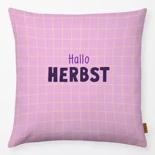 Kissen Herbstliebe Hallo Herbst Typo