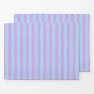 Tischset Streifen Blau Lila