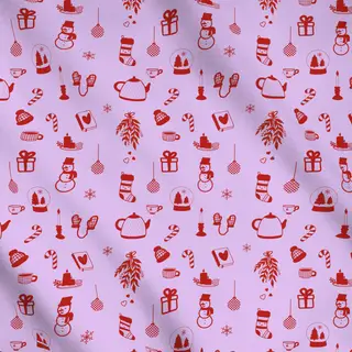 Meterware Red Winter Joy