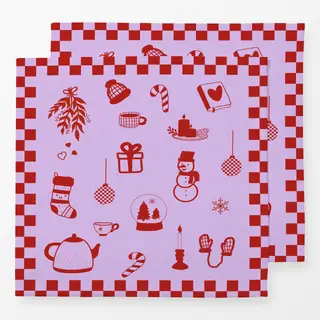 Servietten Red Winter Joy