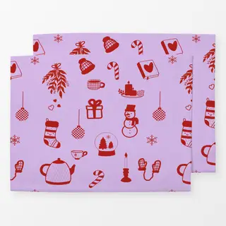 Tischset Red Winter Joy