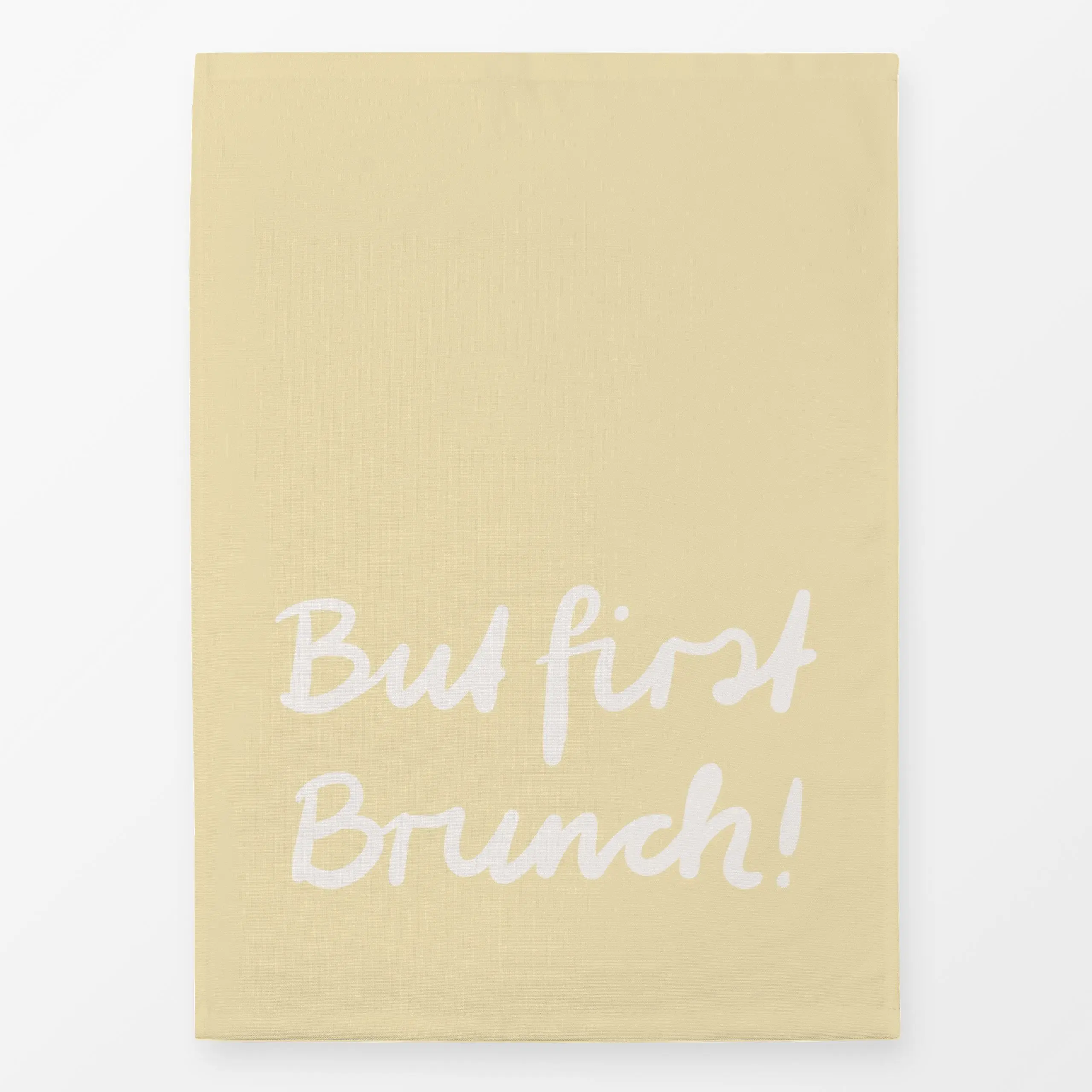 Geschirrtücher But first Brunch Butteryellow - Sprüche & Schriftzüge, Küche, Essen & Trinken - von „Sophie Augustin Illustra...