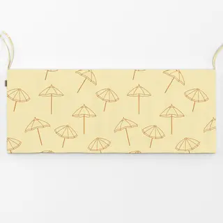 Bankauflage Parasol Pattern Yellow