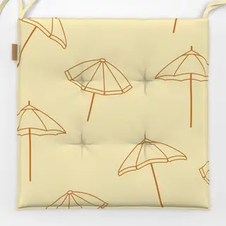 Sitzkissen Parasol Pattern Yellow