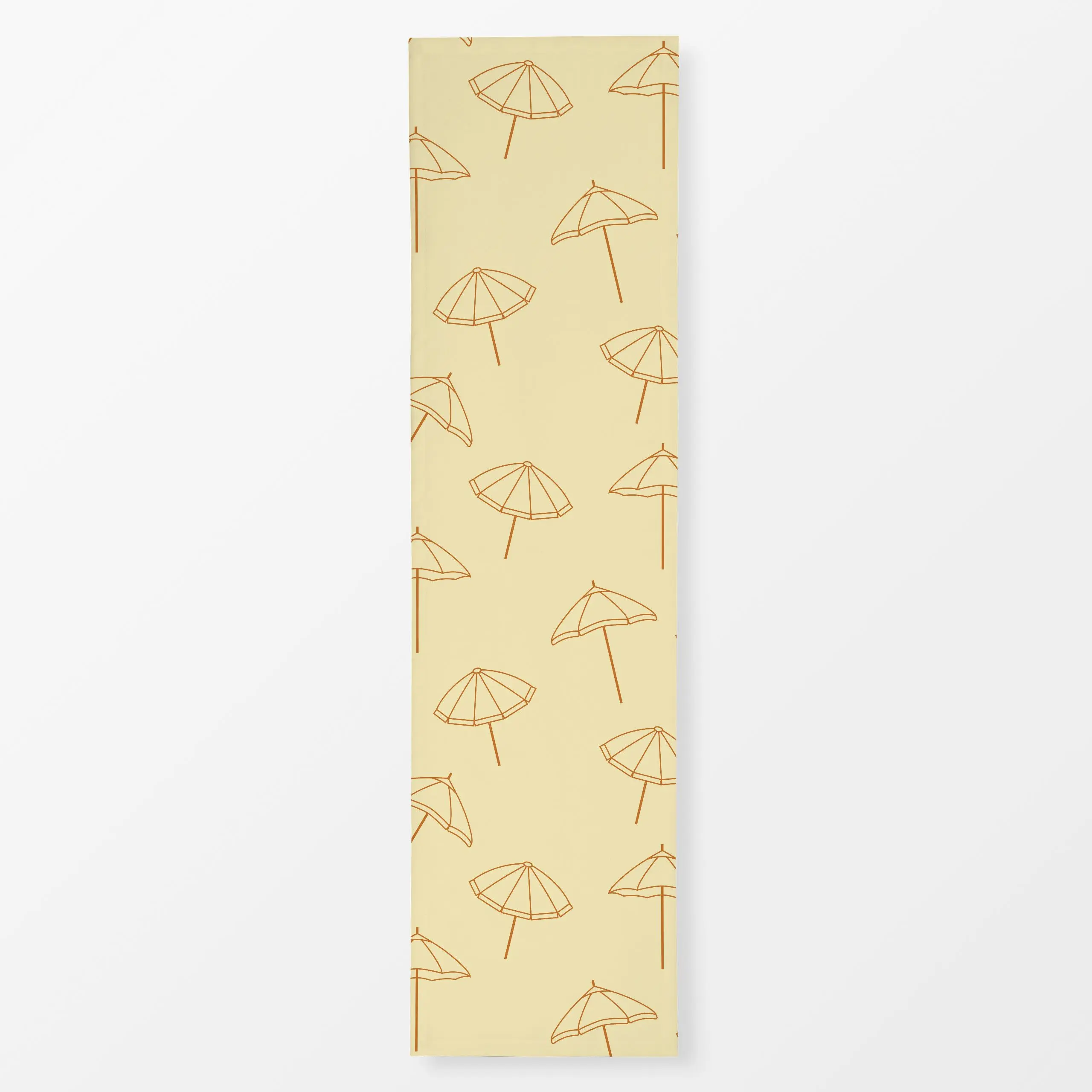 Tischläufer Parasol Pattern Yellow - Sommer - von „Jana Moßmann"; Strand, Sommer, pattern, Summerfeeling, Sonnenschirm, sonn...