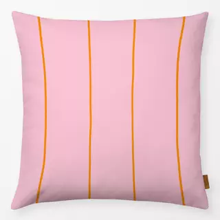 Kissen Streifen Pink Orange