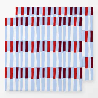 Servietten Streifenmix Hellblau