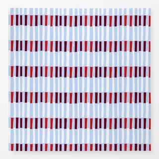 Tischdecke Streifenmix Hellblau