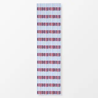 Tischläufer Streifenmix Hellblau