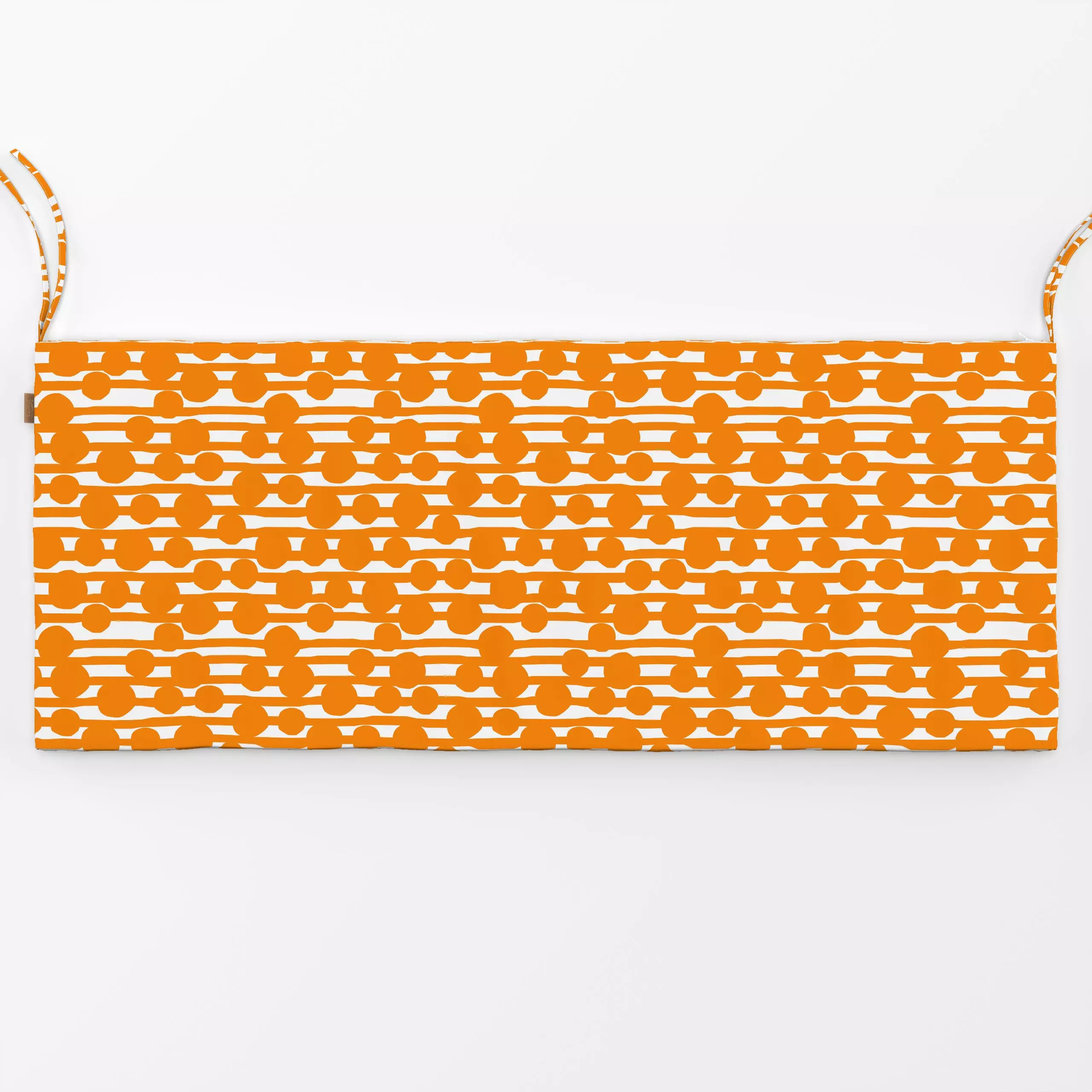 Bankauflage Orange Glow - Symbole & Muster - von „Lisa Jasmin Bauer"; Muster, abstrakt, Orange, Scandianvian, pattern, herbs...
