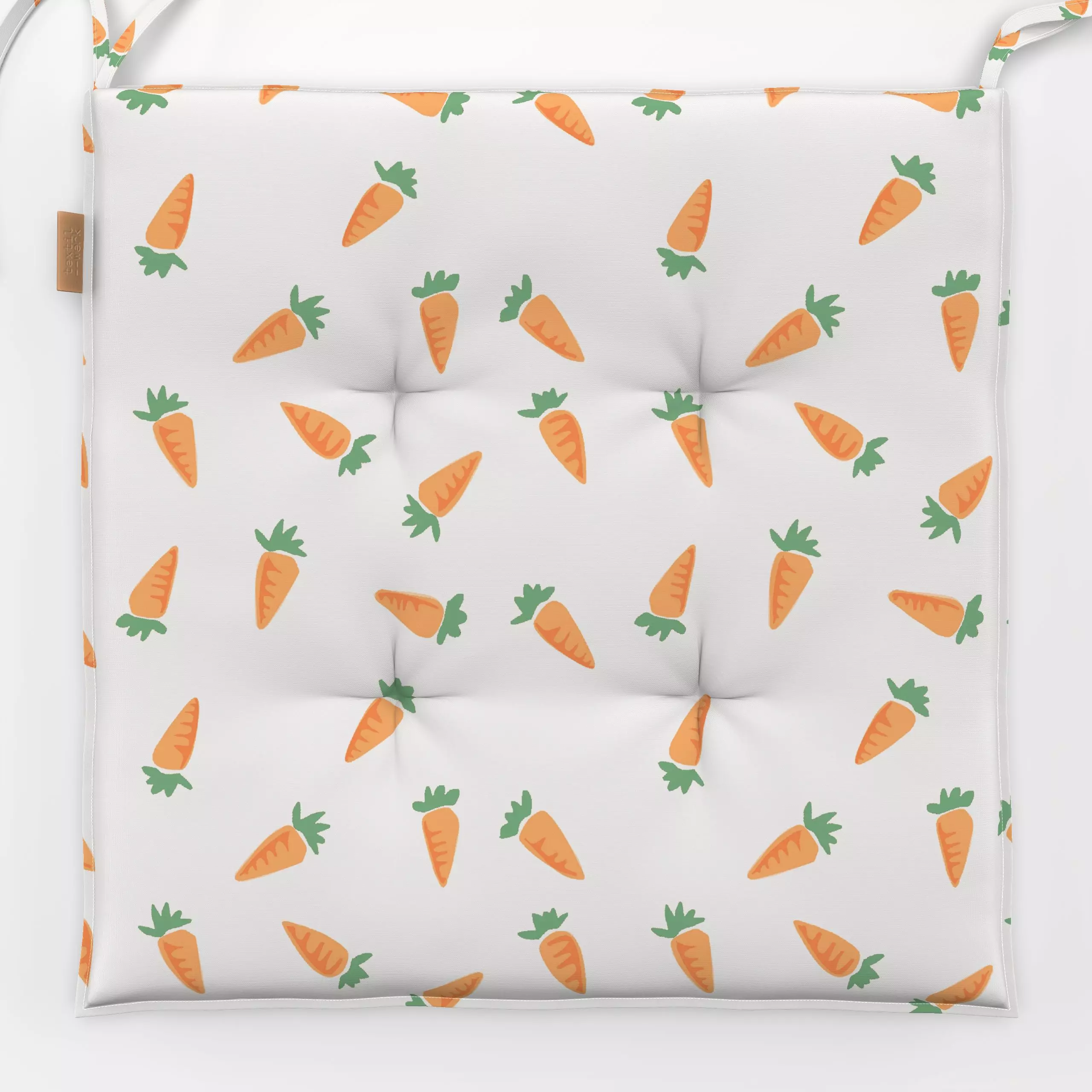 Sitzkissen Möhrchen Karotten Ostern - Frühling, Anlässe, Ostern - von „Studio Kesse"; Orange, Ostern, Osterhase, landhaus, s...