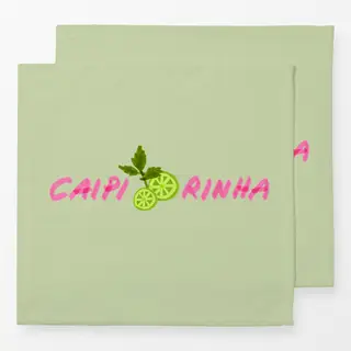 Servietten Caipirinha Typo & Limette