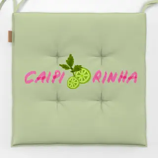 Sitzkissen Caipirinha Typo & Limette