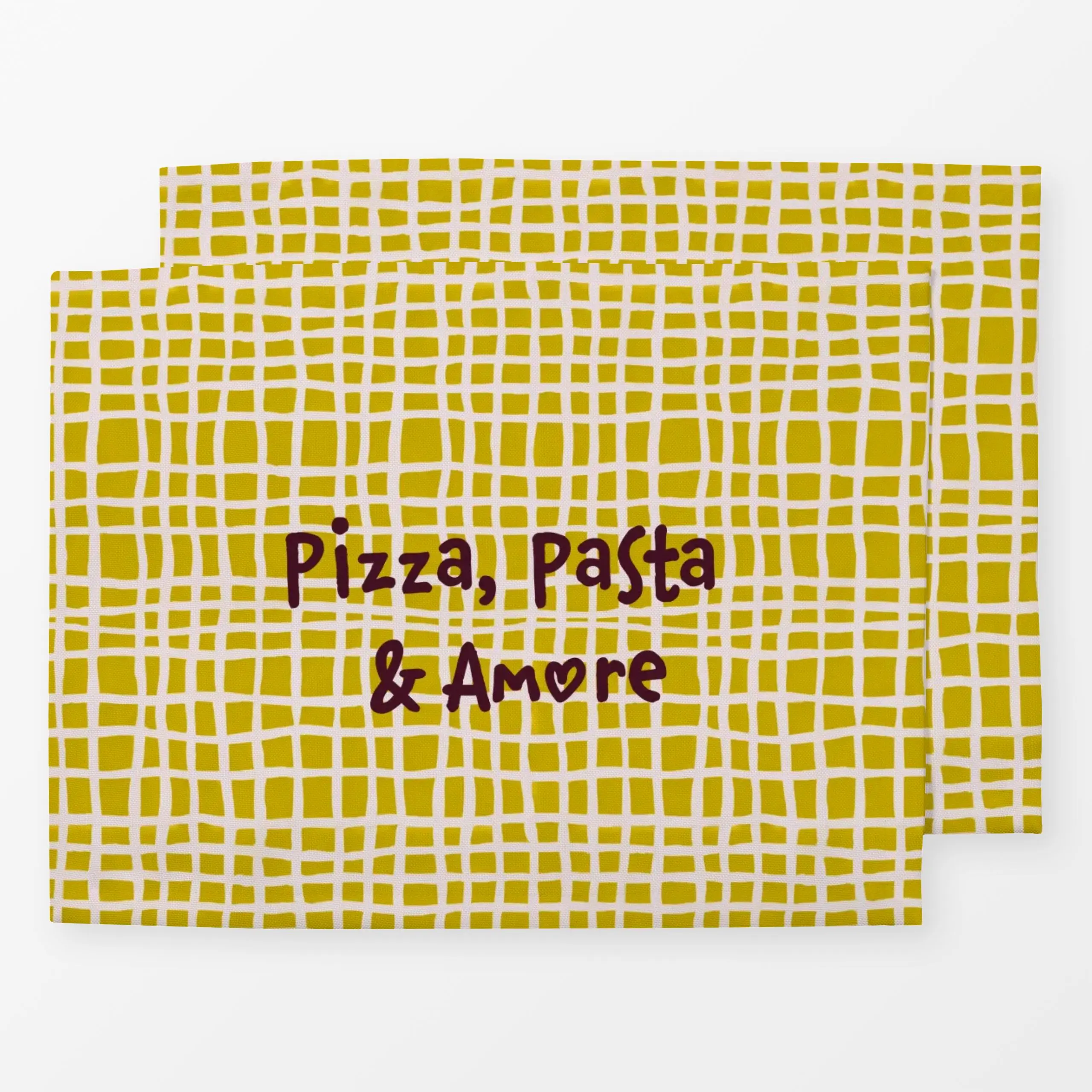 Tischset Pizza-Pasta-&-Amore, Spruch, Sommer, von Malou Studio