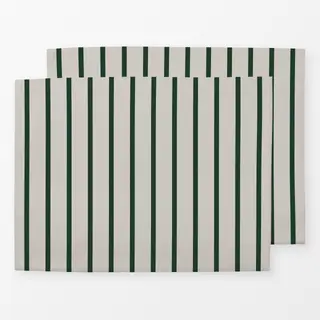 Tischset schmale Streifen grün