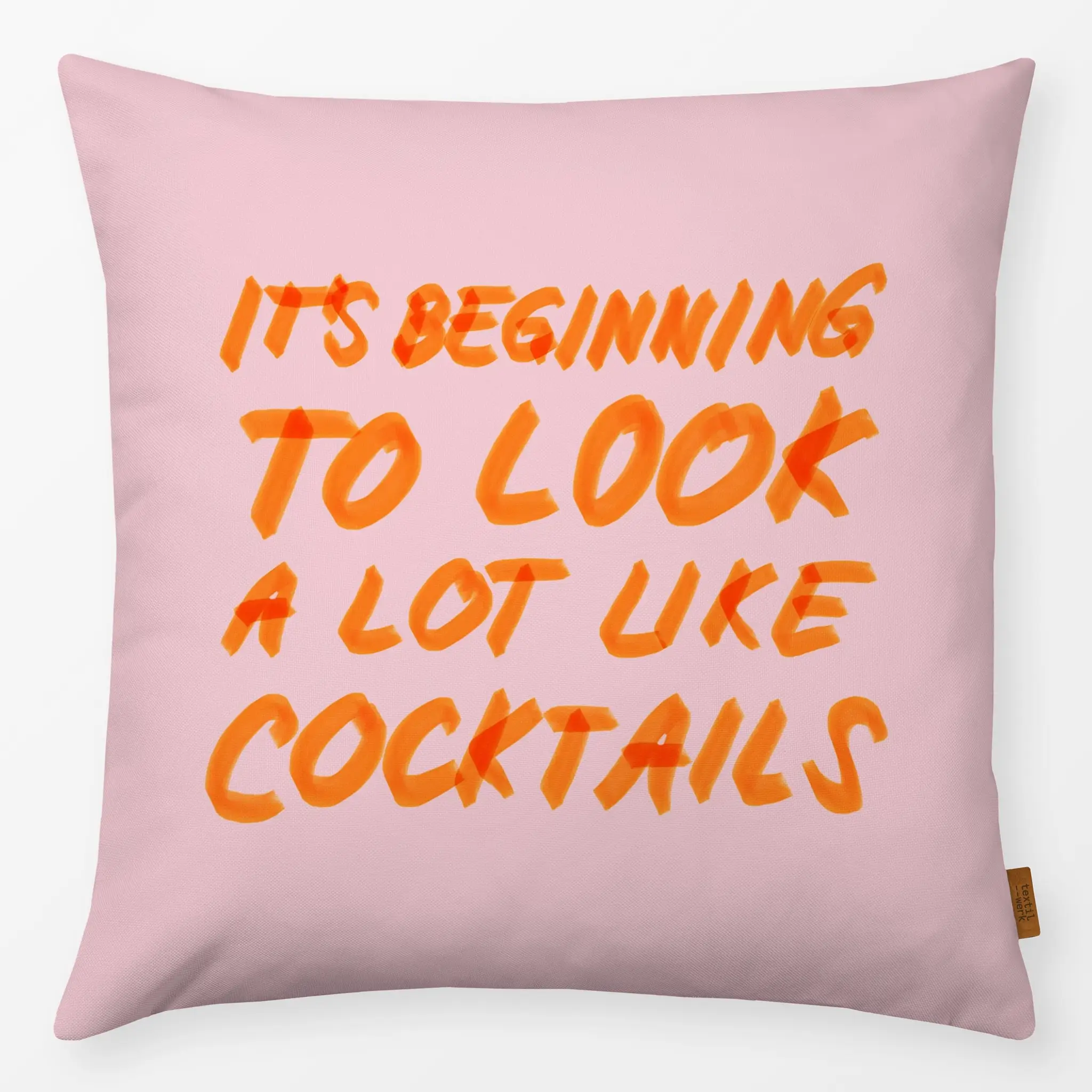Kissen Kissen Cocktails Typo