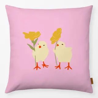 Kissen Küken mit Osterglocken