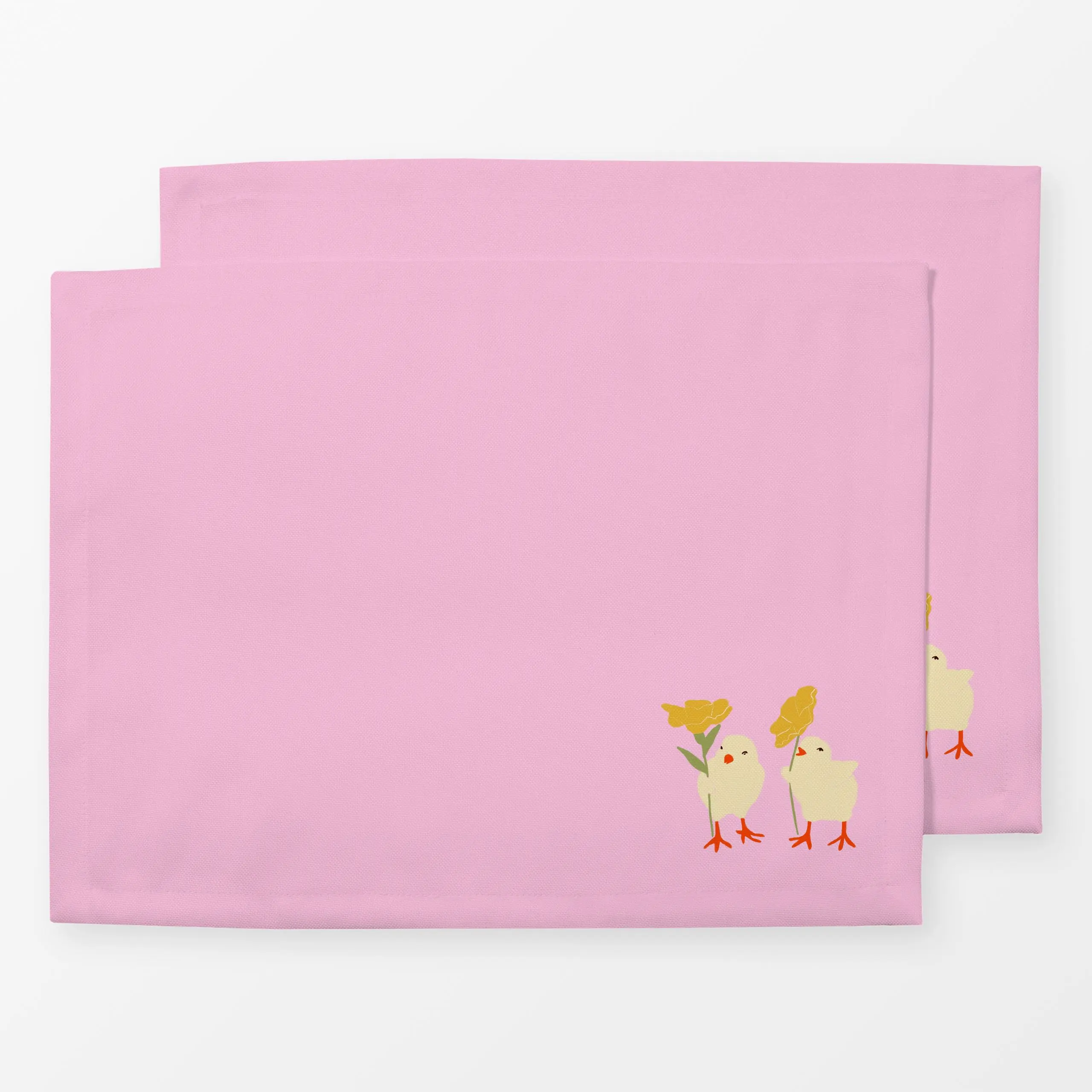 Tischset Küken mit Osterglocken, Blumen, Tiere, Ostern, von Sophie Augustin Illustration