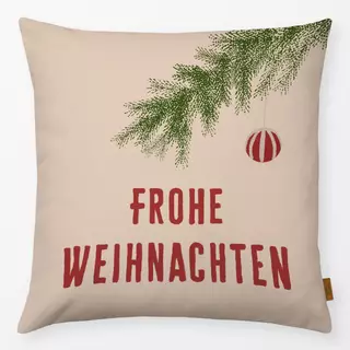 Kissen Frohe Weihnachten Rot