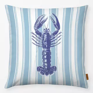 Kissen Coastal Stripes and Lobster I