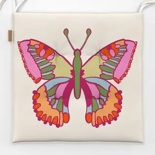 Sitzkissen Schmetterling bunt