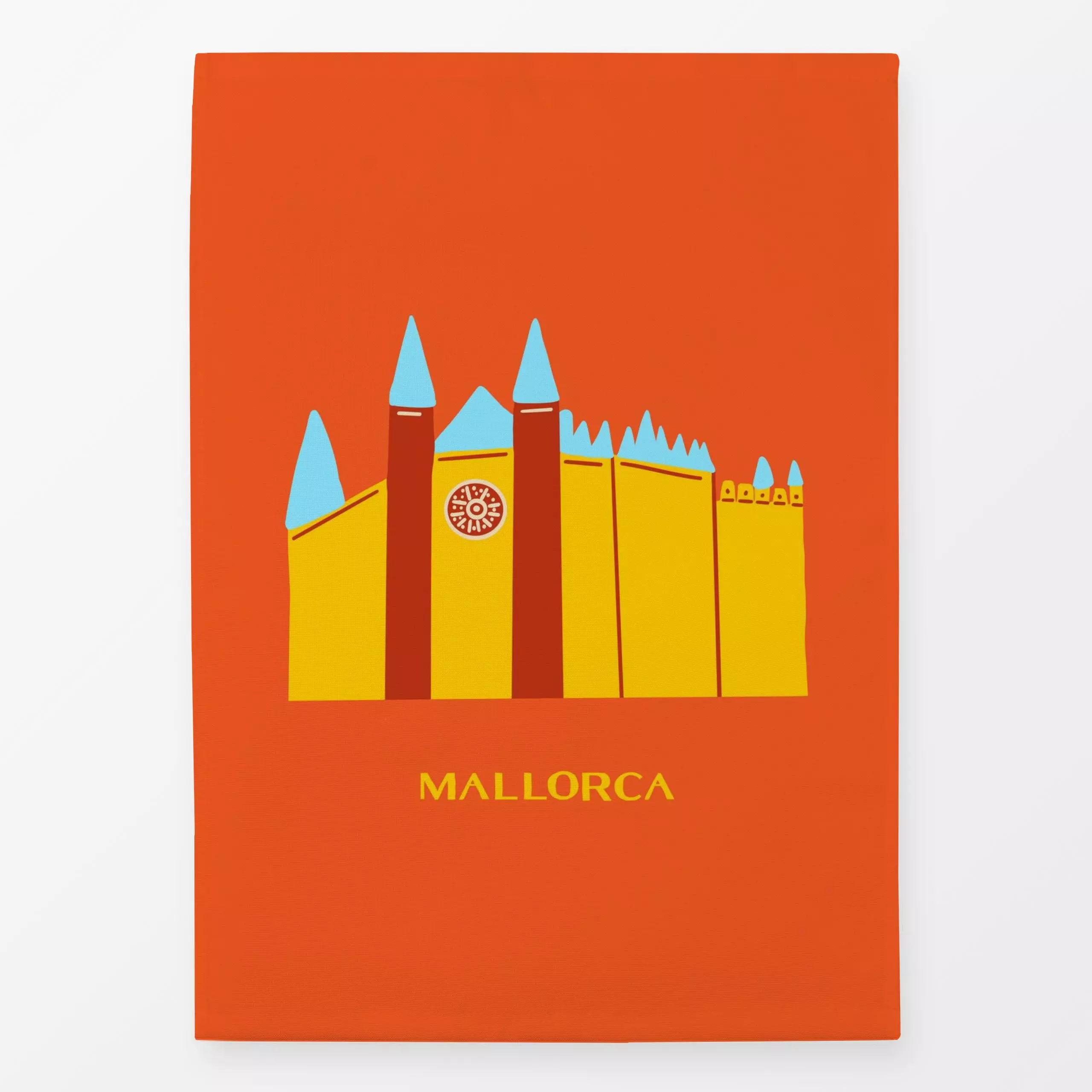 Geschirrtücher Mallorca Palma Kathedrale - Städte & Länder, Sommer - von „Ursula Tücks"; Kissen, Meer, Orange, Sommer, bunt,...