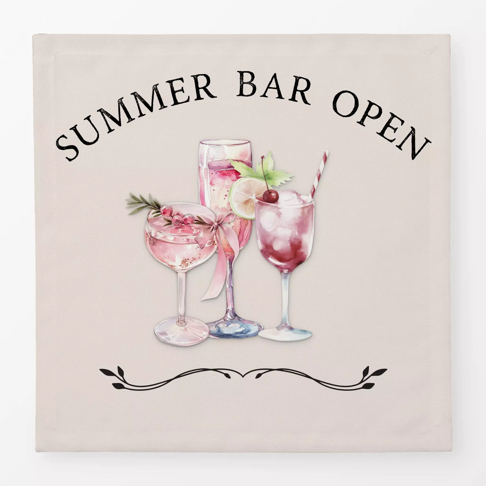Servietten Summer Bar Open Cocktails Summer Bar Open Cocktails