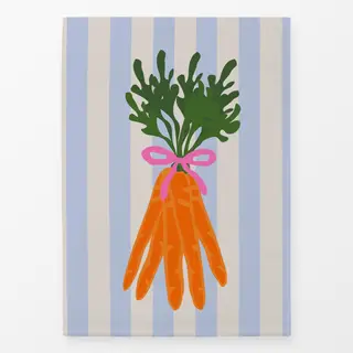 Geschirrtücher Karotten Auf Streifen Hellblau