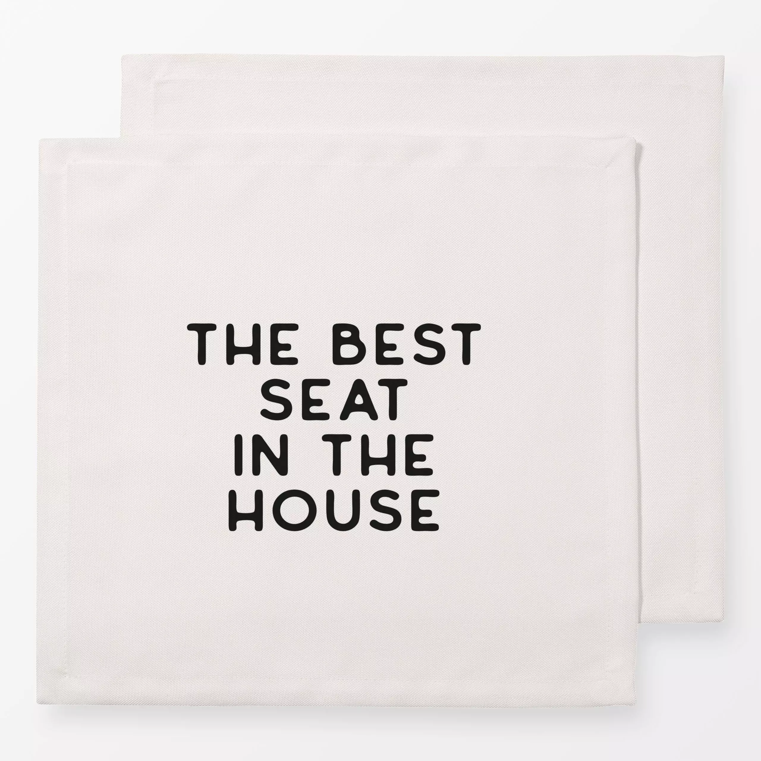 Servietten Best Seat Black - Sprüche & Schriftzüge - von „Kruth Design"; Zitate und Slogans, Lustig, typografie, spruch, wit...
