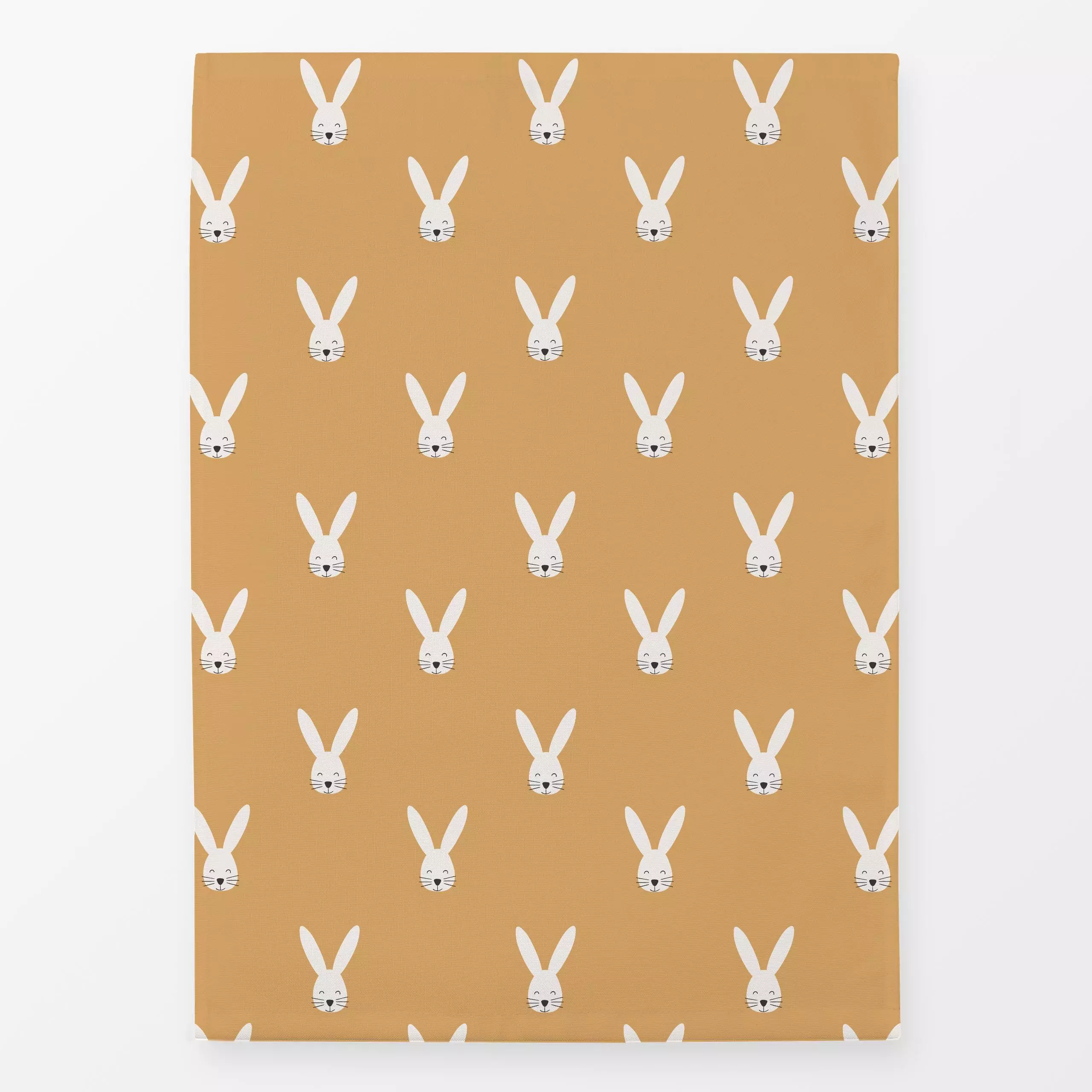 Geschirrtücher Happy Bunny yellow orange - Kinderzimmer & Motive für Kinder, Symbole & Muster - von „Kathrin Woo"; Muster, m...