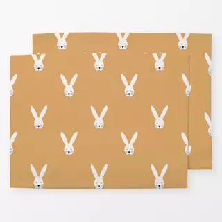 Tischset Happy Bunny yellow orange
